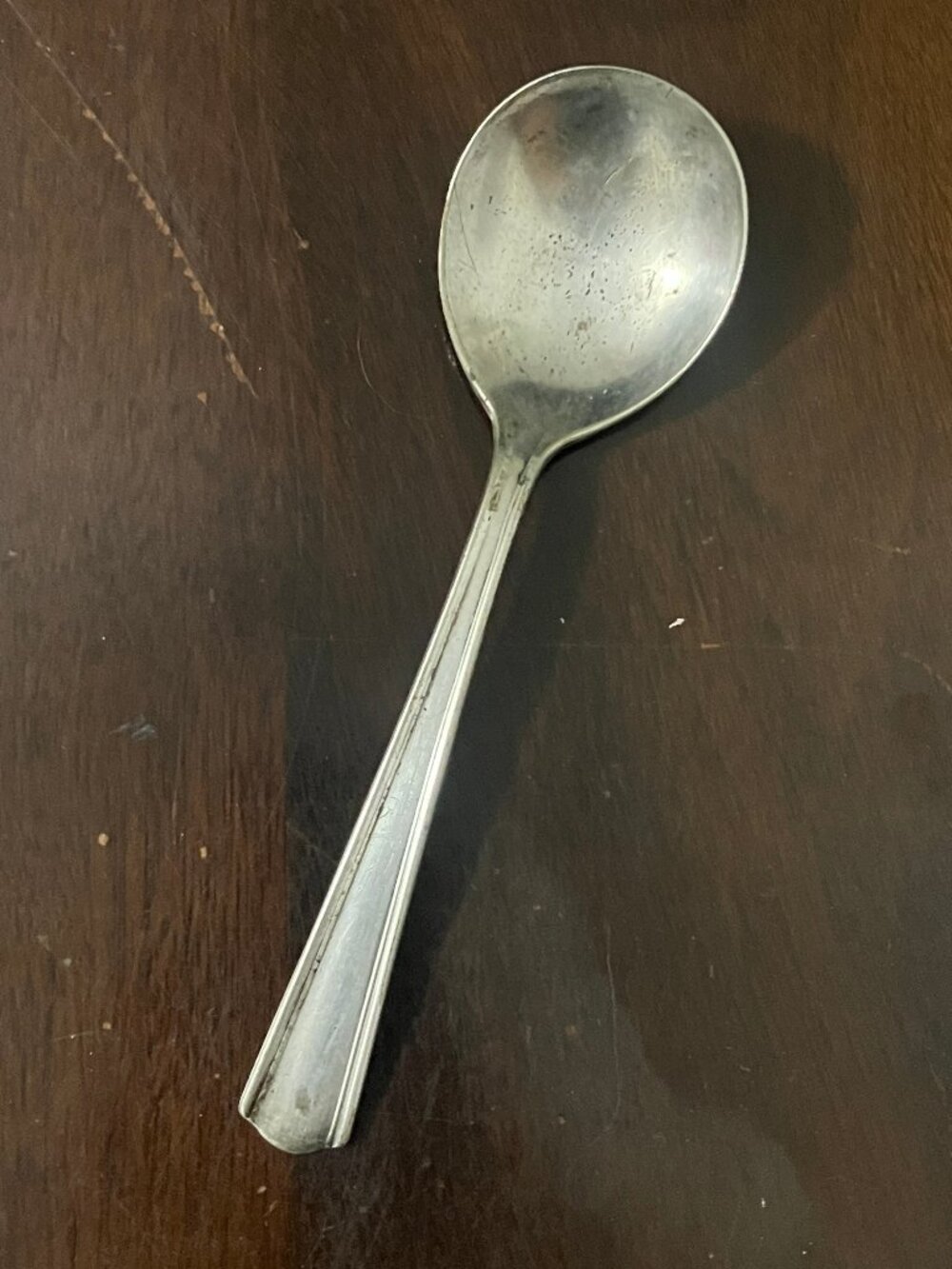 Antique Union Pacific Railroad UPPR Victors Co. Silver-plated 6" Soup Spoon
